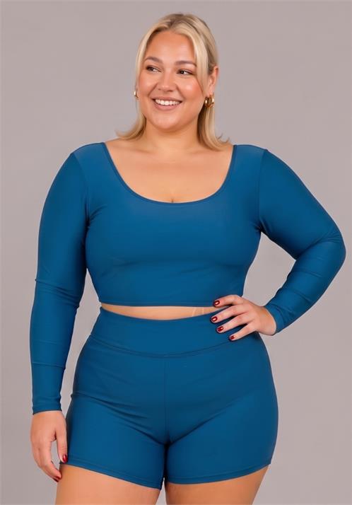 Midnight Tide Scoop Neck Rashguard Swim Top